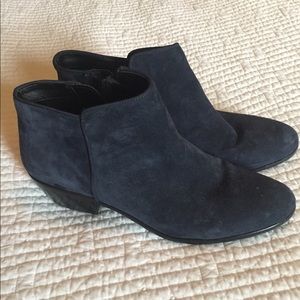 Sam Edelman suede blue booties